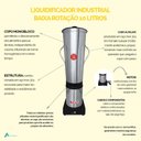 Ver imagem 3 de Liquidificador Industrial Baixa Rotação 10 Litros Vitalex Lqi-10
