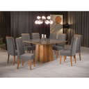 Ver imagem 1 de Conjunto Sala de Jantar Mesa Bela com 8 Cadeiras Iza