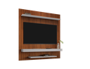 Ver imagem 3 de Painel Ripado para TV até 60 Polegadas 150CMX160,2cm 2 Prateleiras Impressão Off White Móveis Bechara Leme Marrom