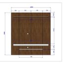 Ver imagem 5 de Painel Ripado para TV até 60 Polegadas 150cmx160,2cm 2 Prateleiras Impressão Off White Móveis Bechara Leme
