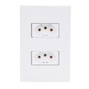 Ver imagem 1 de Conjunto Tomada Dupla 20A 4X2 Branca Inova Pro 85058 Alumbra