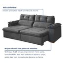 Ver mais imagens de Sofa Retratil e Reclinavel Toronto 230cm 3 Lugar Kc Rei de Casa Veludo Cinza