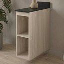 Ver imagem 6 de Balcão Kali Premium 2 Nichos MDF 20cm Branco Nicioli Móveis