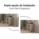 Ver imagem 4 de Balcão Kali Premium 2 Nichos MDF 20cm Branco Nicioli Móveis