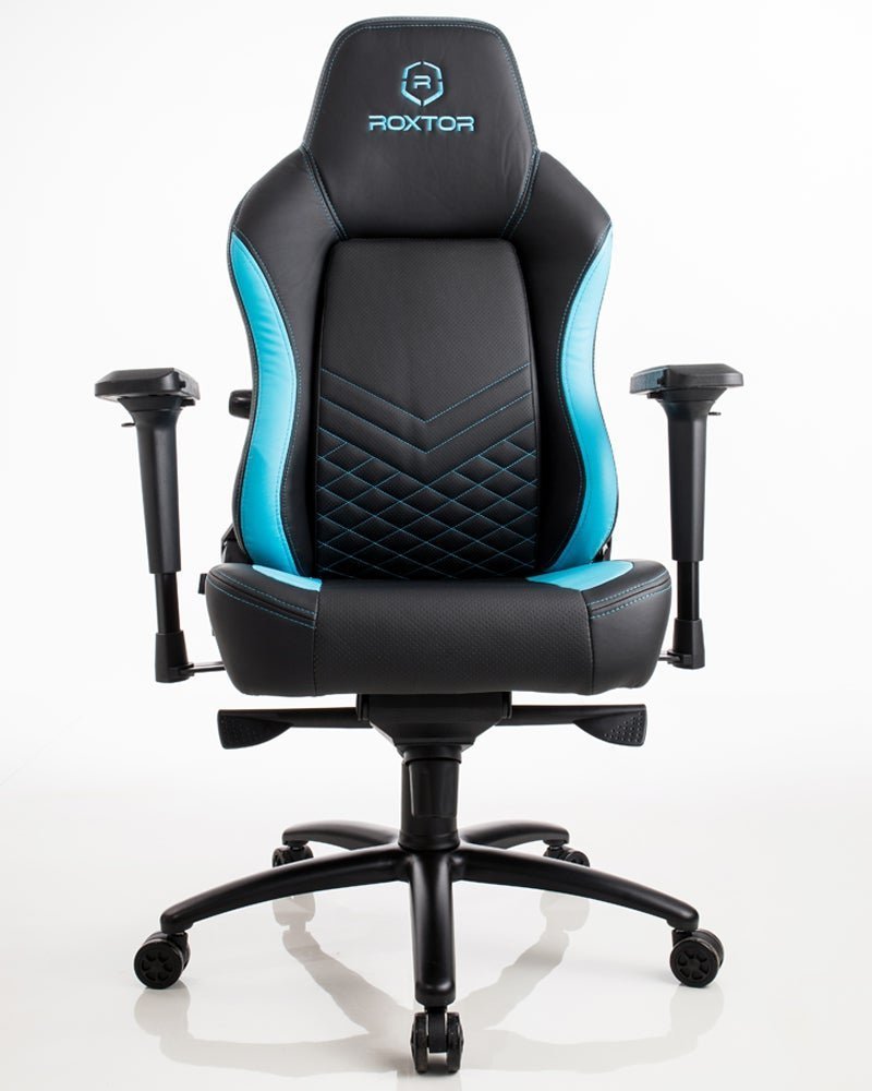 Cadeira Gamer Ergonômica Azul e Preta Roxtor - 8