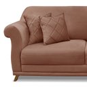 Ver imagem 5 de Sofá 2 Lugares 160cm Veludo Arras Laranja Cobre