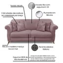 Ver imagem 4 de Sofá 2 Lugares 160cm Veludo Arras Roxo Lilás