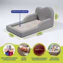 Ver imagem 3 de Cama Montessoriana Solteiro Cloud 118x220cm Xpand Tech Bouclê Cama Inbox