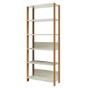 Ver imagem 3 de Estante Livros Sala de Estar 73cm x 185cm com 6 Prateleiras Dalla Costa 100% MDF Cor:Off White com
