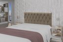 Ver imagem 3 de Cabeceira Viena Plus Casal 1400mm Suede Bege - Simbal