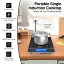 Ver imagem 2 de Vbgk Cooktop de Indução 1800w Portátil com Tela Touch e 9 Níveis (preto)