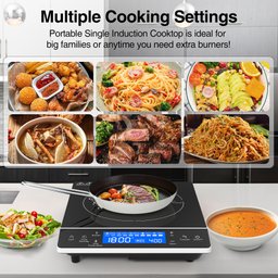 Vbgk Cooktop de Indução 1800w Portátil com Tela Touch e 9 Níveis (preto) - 3
