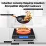 Vbgk Cooktop de Indução 1800w Portátil com Tela Touch e 9 Níveis (preto) - 5