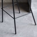 Ver imagem 7 de Kit 3 Cadeira Banqueta Alta com Assento Estofado em Couro Preto e Marrom Leather Edecasamoveis