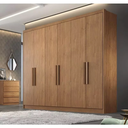 Ver imagem 3 de Guarda Roupa Casal Rizon 100% MDF 6 Portas 6 Gavetas Novo Horizonte Cumaru