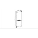 Ver imagem 4 de Paneleiro de Cozinha com 4 Portas Bege/Ébano/Off White