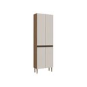 Ver imagem 3 de Paneleiro de Cozinha com 4 Portas Bege/Ébano/Off White