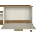 Ver imagem 4 de Rack Bancada para TV 50 pol 115cm Roby Off/Nature Z49 - Mpozenato