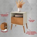 Ver imagem 4 de Mesa de Cabeceira 1 Gaveta Pés de Madeira Maciça Cancun