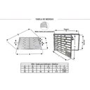 Ver imagem 2 de Frente Protetora Hidrômetro Articulada Porta Cadeado 60x40cm