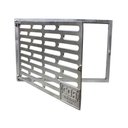 Ver imagem 1 de Frente Protetora Hidrômetro Articulada Porta Cadeado 60x40cm