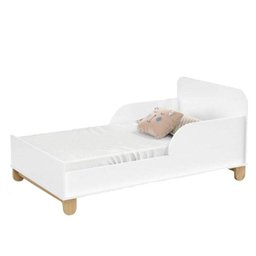 Berço Americano e Guarda Roupa 4 Portas Natural Branco Rope com Colchão Gazin – Matic - 3