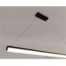 Pendente Led Slim 1m Preto Mesa Escritório Bancada H. Office Arevo Iluminação Line LED 3000K LUZ AMA - 2