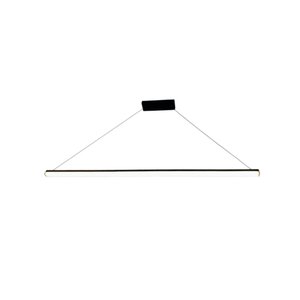 Pendente Led Slim 1m Preto Mesa Escritório Bancada H. Office Arevo Iluminação Line LED 3000K LUZ AMA