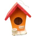 Ver imagem 4 de Kit Minis Casinha Comedouro de Passarinho Coloridos para Decorar Enfeite Casa Decoração