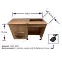 Ver imagem 2 de Gabinete. Mesa para Maquinas Singer Etc+4 Rodinhas