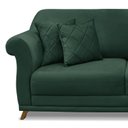 Ver imagem 5 de Sofá 2 Lugares 160cm Veludo Arras Verde Floresta