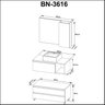 Gabinete Para Banheiro Com Espelheira E Cuba Bn3616  - 3