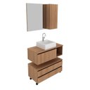 Ver imagem 2 de Gabinete Para Banheiro Com Espelheira E Cuba Bn3616 