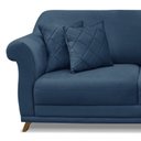Ver imagem 5 de Sofá 2 Lugares 180cm Veludo Arras Azul Marinho