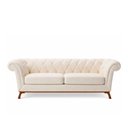 Ver imagem 5 de Sofá Royale 2 Lugares 150cm Bouclé Off White - Sallar Home