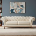 Ver imagem 2 de Sofá Royale 2 Lugares 150cm Bouclé Off White - Sallar Home