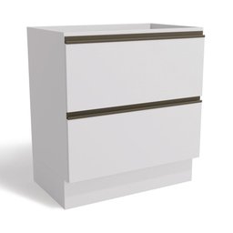 Balcão de Cozinha 80 Cm Maxxi 2 Gavetas G755 Branco - 1