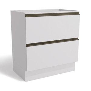 Balcão de Cozinha 80 Cm Maxxi 2 Gavetas G755 Branco