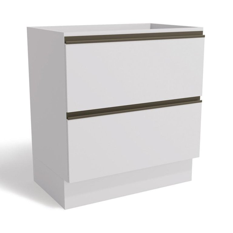 Balcão de Cozinha 80 Cm Maxxi 2 Gavetas G755 Branco Balcão de Cozinha 80 Cm Maxxi 2 Gavetas G755 Branco