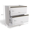 Ver imagem 2 de Balcão de Cozinha 80 Cm Maxxi 2 Gavetas G755 Branco