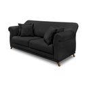 Ver imagem 2 de Sofá 2 Lugares 180cm Veludo Arras Preto