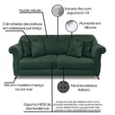 Ver imagem 4 de Sofá 2 Lugares 180cm Veludo Arras Verde Floresta