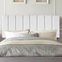 Ver imagem 1 de Painel Estofada Carla 160cm Queen Size para Cama Box Quarto Suede Branco