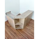 Ver mais imagens de Balcão Compacto em L Amadeirado - Estilo e Funcionalidade