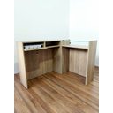 Ver imagem 5 de Balcão Compacto em L Amadeirado - Estilo e Funcionalidade