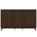 Ver imagem 2 de Aparador Buffet para Sala de Jantar 3 Portas 160cm Madeira Maciça Ethos F06 Café - Lyam Decor