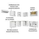 Ver imagem 5 de Armário de Cozinha Completa de Canto 469cm Branco Glamy Madesa 01