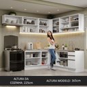 Ver imagem 6 de Armário de Cozinha Completa de Canto 469cm Branco Glamy Madesa 01