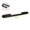 Ver imagem 4 de Suporte Porta Toalha De Banho Rosto Toalheiro Parede Banheiro 60cm