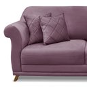Ver imagem 5 de Sofá 3 Lugares 200cm Veludo Arras Roxo Uva